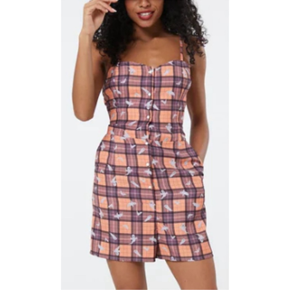 NWT Women’s Timeless London Orange Ghost Print Halloween Playsuit Romper Sz 4XL
